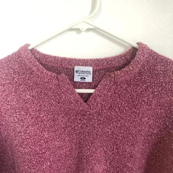 Columbia Pink Knit Sweater Women's Size XL - Picture 2 of 9